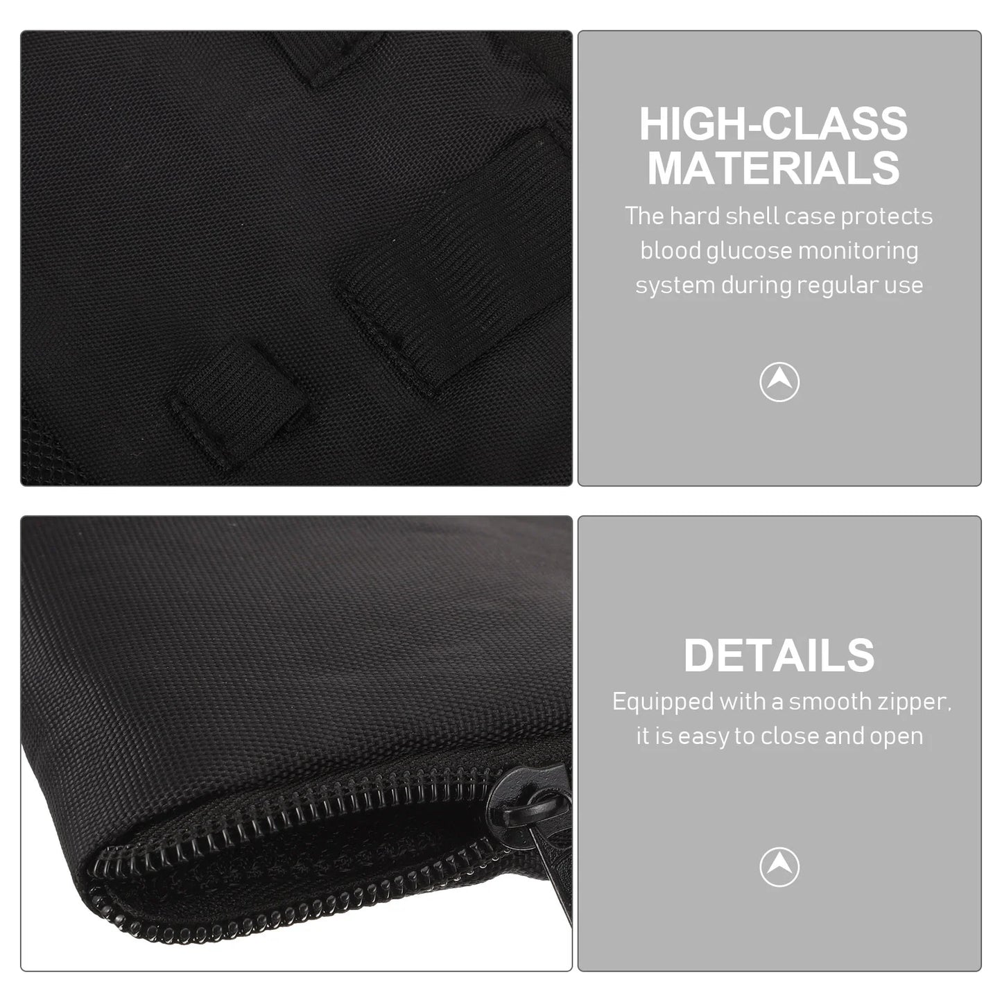 Diabetes Bag Case Blood Glucose Meter Organizing Portable Monitor Pouch Carrier Zipper Storage Bag For Blood Glucose Meter