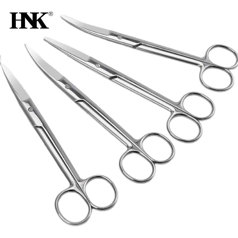16 cm Animal Veterinary Vet Medical Stainless Steel Surgical Scissors Straight curved Tip Haircut Scissors