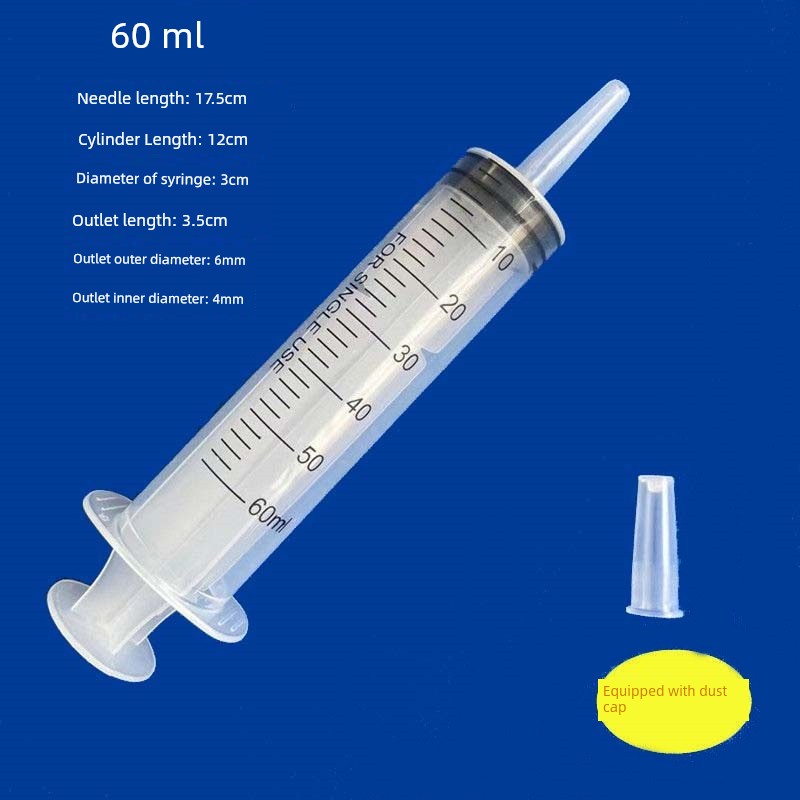 Syringe Large Large Capacity Feeder Injection Injector Plastic Syringe Stomach Tube Enema Nasal Feeding Flow Food Booster