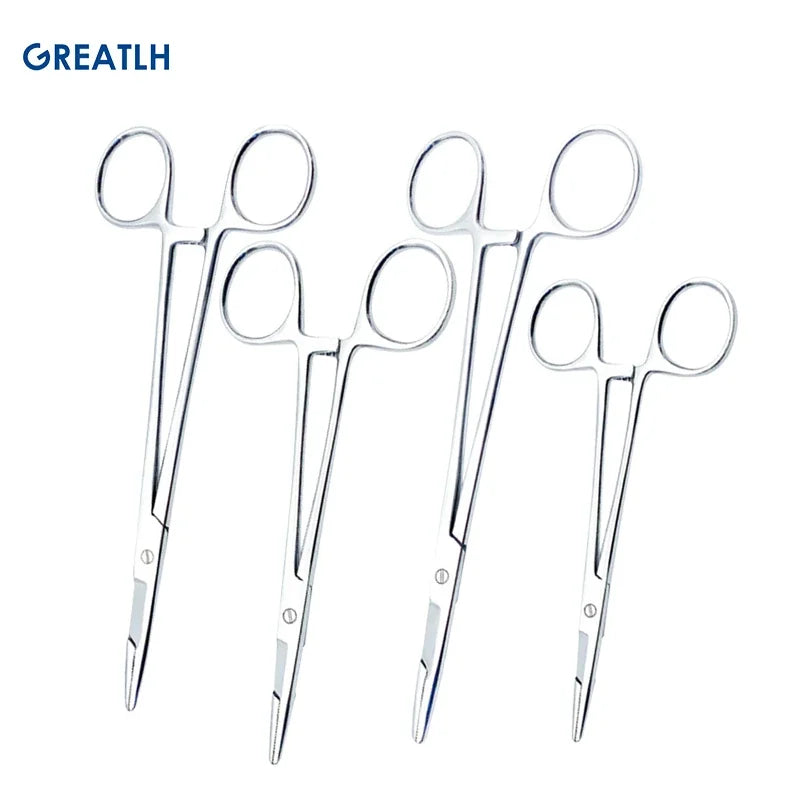 Stainless Steel Needle Holder Medical Multifunctional Needle Pliers with Scissors Dental Instrument Dental Materials