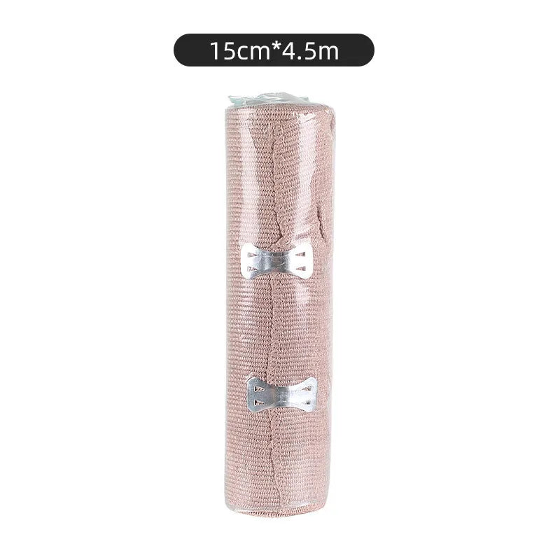 1pcs Elastic Bandage Wrap with Clips Wound Dressing Outdoor Sports Sprain Treatment Bandage Tape for First Aid Kits Protect