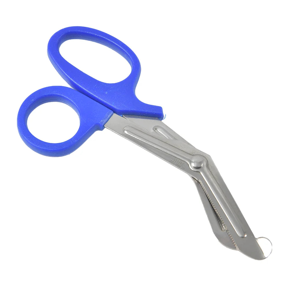 Stainless Steel Angled Head 15-19cm Medical Bandage Stainless Steel Serrated Scissors Outdoor Paramedic Bandage Scissors