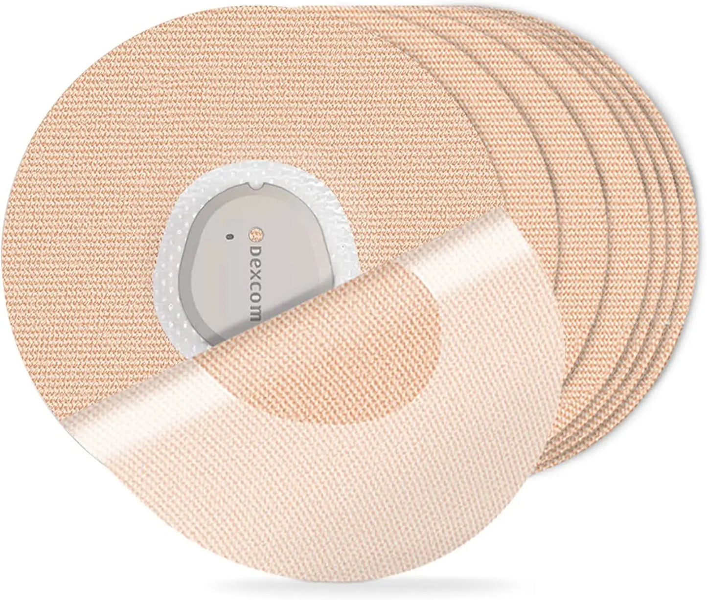 Instant Dynamic Blood Glucose Meter Sensor Universal Breathable Waterproof Fixing Sticker Round Skin Color 50 Pieces
