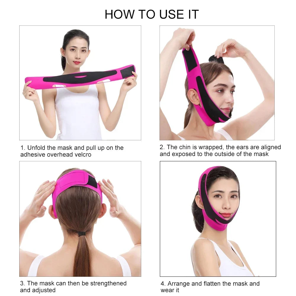 3D Face Lift Reusable Breathable Beauty Women Anti Wrinkle Facial Slimming Bandage V Shaper Full Face Lift Sleeping Mask Unisex