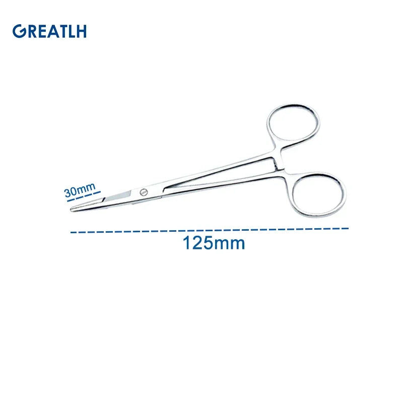 Stainless Steel Needle Holder Medical Multifunctional Needle Pliers with Scissors Dental Instrument Dental Materials