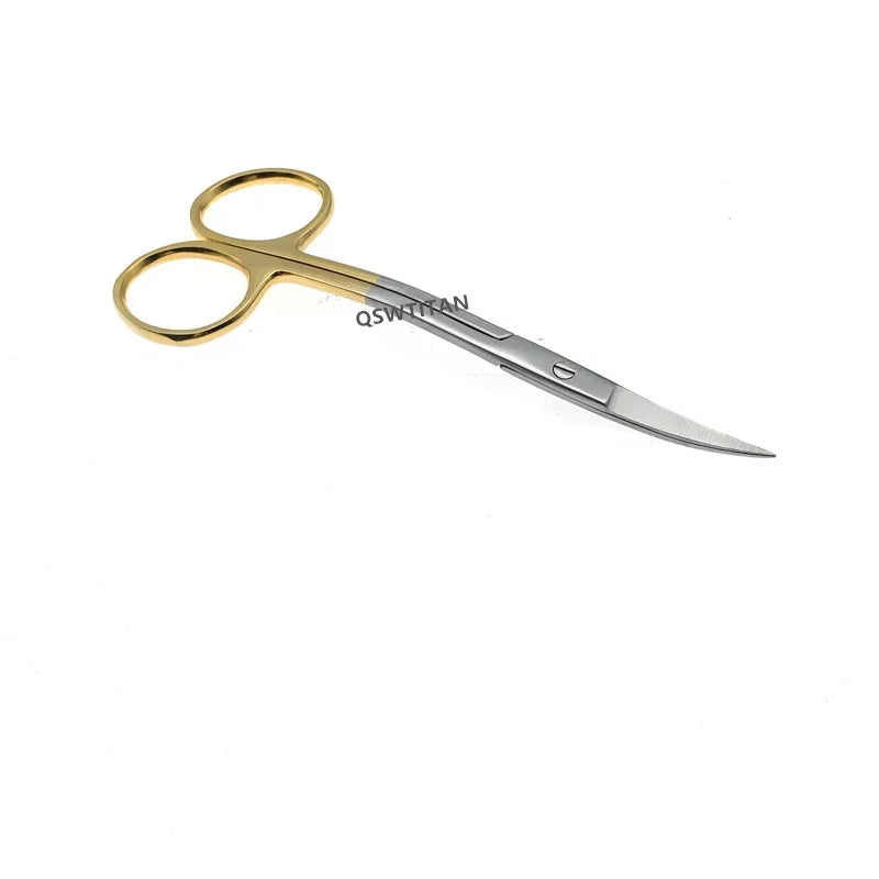 Stainless steel nasal septum scissors wow beak scissors Golden handle plastic surgery scissors Veterinary surgical Instruments