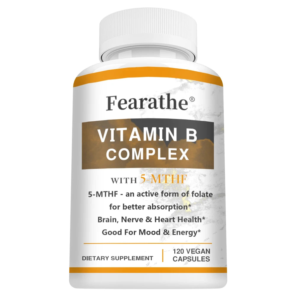 Vitamin B Complex - Maximum Absorption - Cellular Energy Production, Maintaining Overall Energy Levels