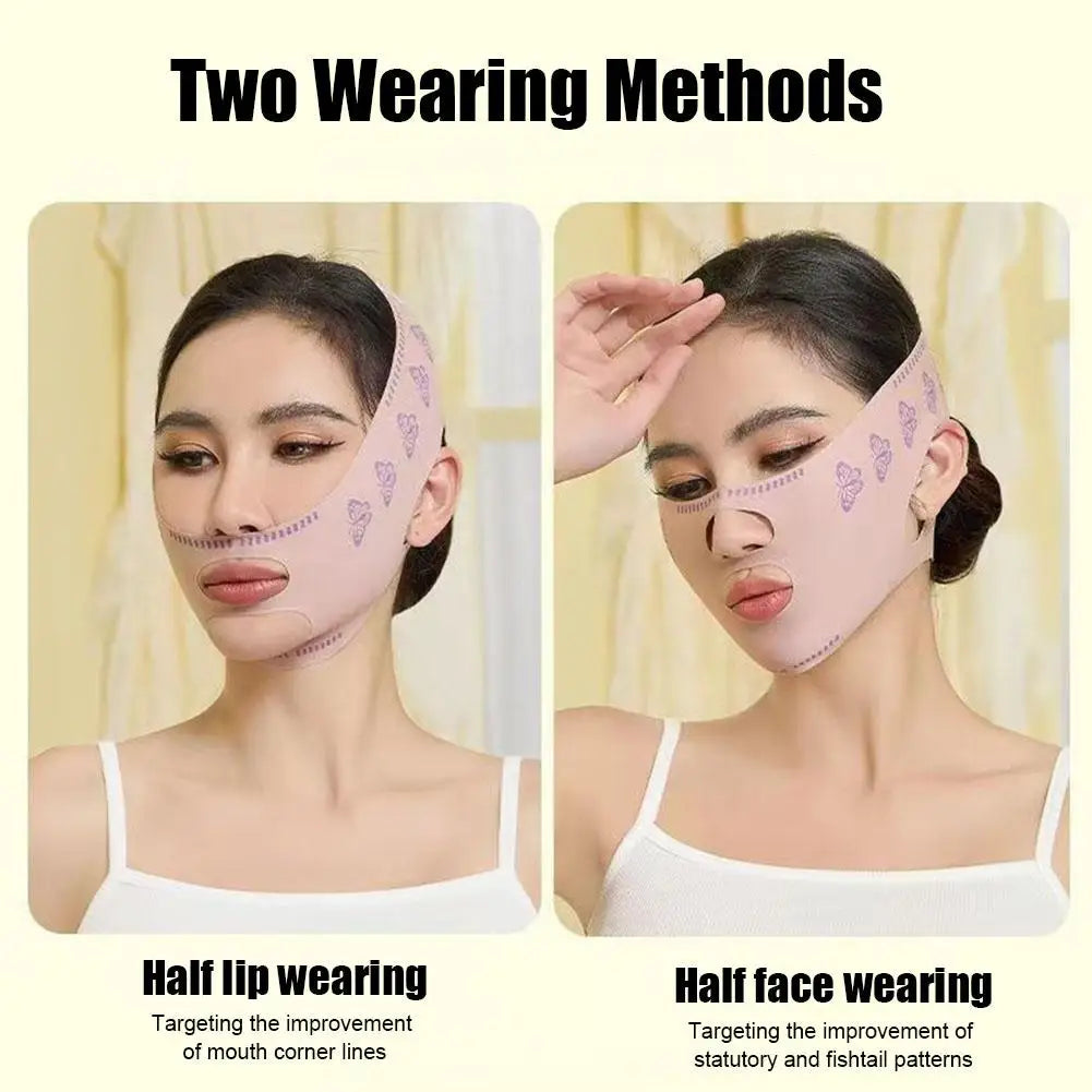 1pc Beauty Face Sculpting Sleep Mask Fast V-face Lifting Tightening Bandage Anti Wrinkle Non-electric Physical Facial Shaping