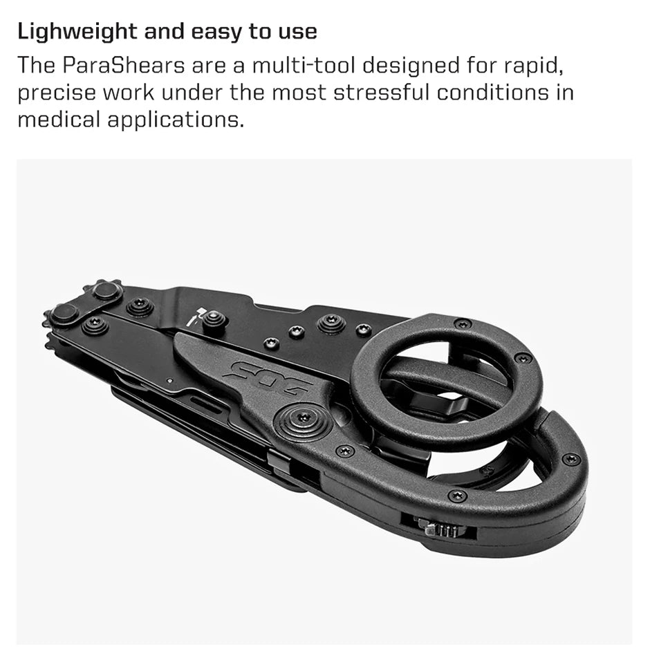 SOG ParaShears Professional Medical/Rescue Folding Scissors Tactical Multi-tools Outdoor Survival Hand Tools Emergency Scissors