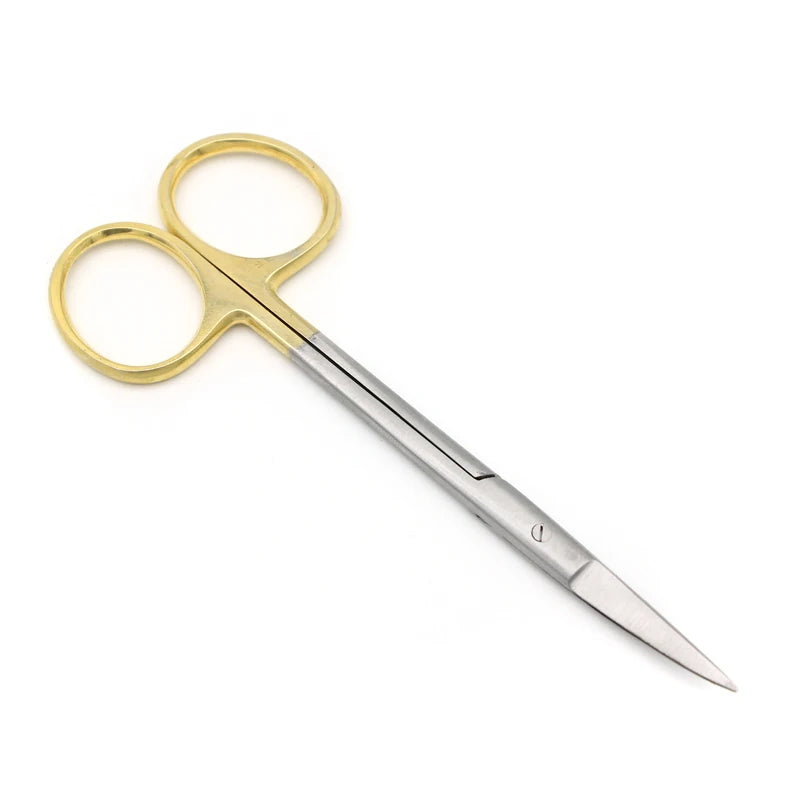 Stainless Steel Surgical Scissors Straight Curved Tip Head Forceps Medical Tools for Dental Clinic