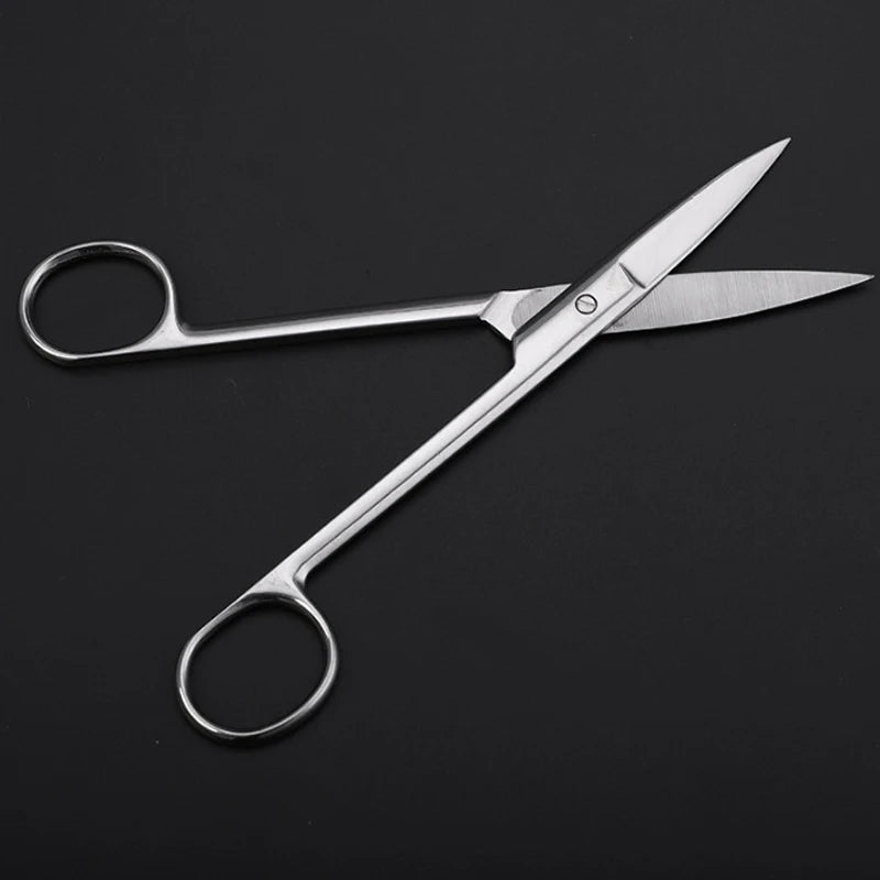 16 cm Animal Veterinary Vet Medical Stainless Steel Surgical Scissors Straight curved Tip Haircut Scissors