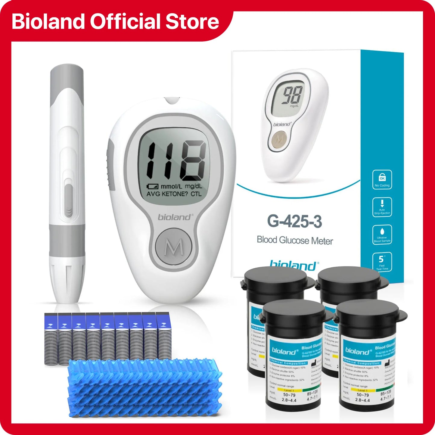 bioland 2008 Blood Pressure Monitor Tensiometer Upper Arm Automatic Digital BP Machine Heart Rate Monitor Backlight Blood Press