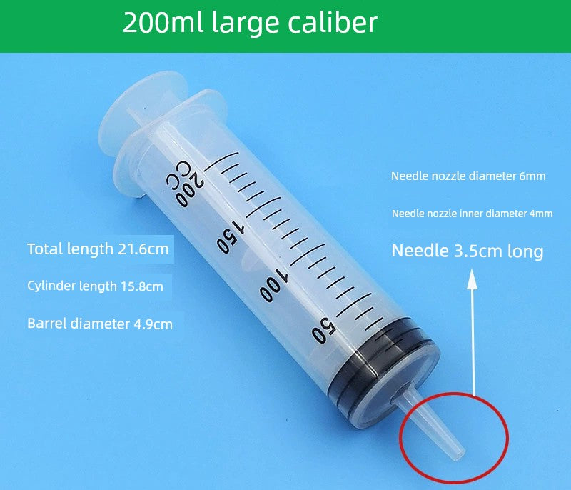Plastic Syringe Sausage Appliance Large Large Capacity Injection Feeder Dispensing Irrigator Washing Pumping with Hose