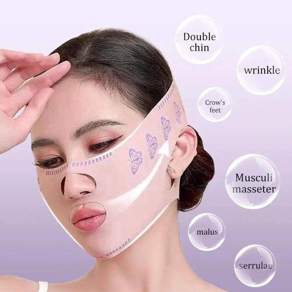 1pc Beauty Face Sculpting Sleep Mask Fast V-face Lifting Tightening Bandage Anti Wrinkle Non-electric Physical Facial Shaping
