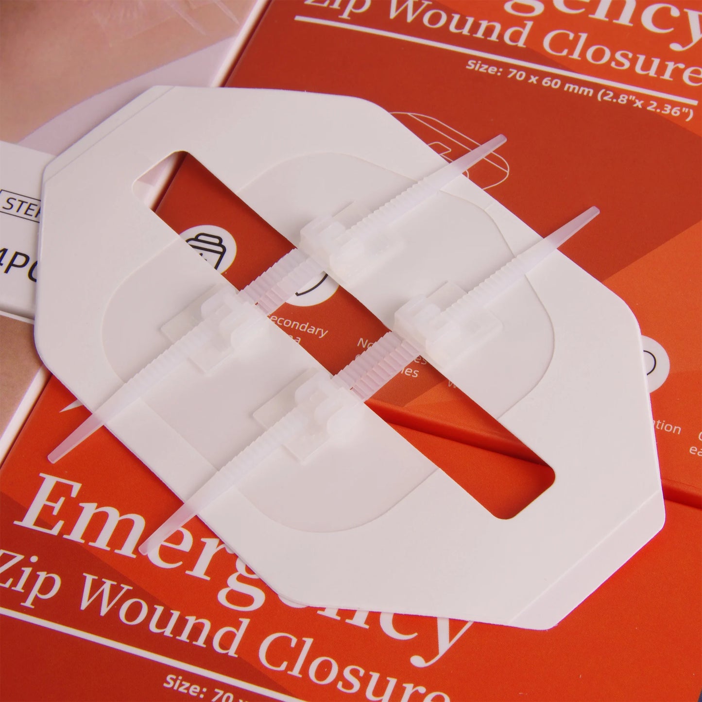 Zipper Painless Wound Closure Device Suture-free Wound Dressing Closure Strips First Aid Kit Emergency Laceration Closures Band