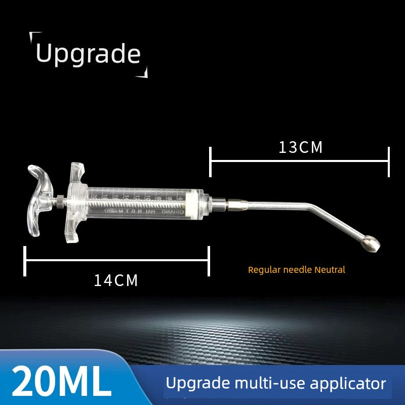 Veterinary Pig, Cattle and Sheep Copper Head Syringe PVC Steel Syringe