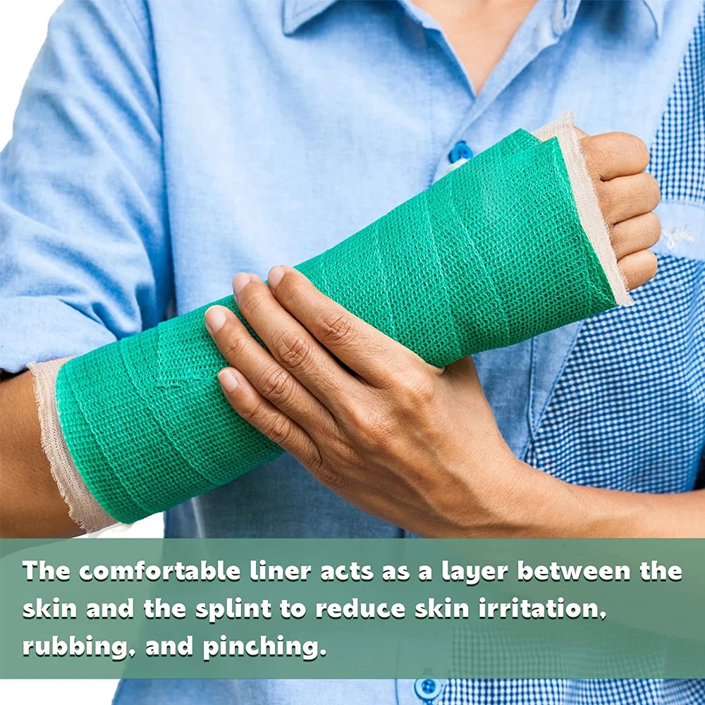 1PCS Cotton Tubular Stockinette Gauze Roll Tubular Arm Stocking Elastic Leg Stockinette Tubing Compression Tube Sleeve Bandage