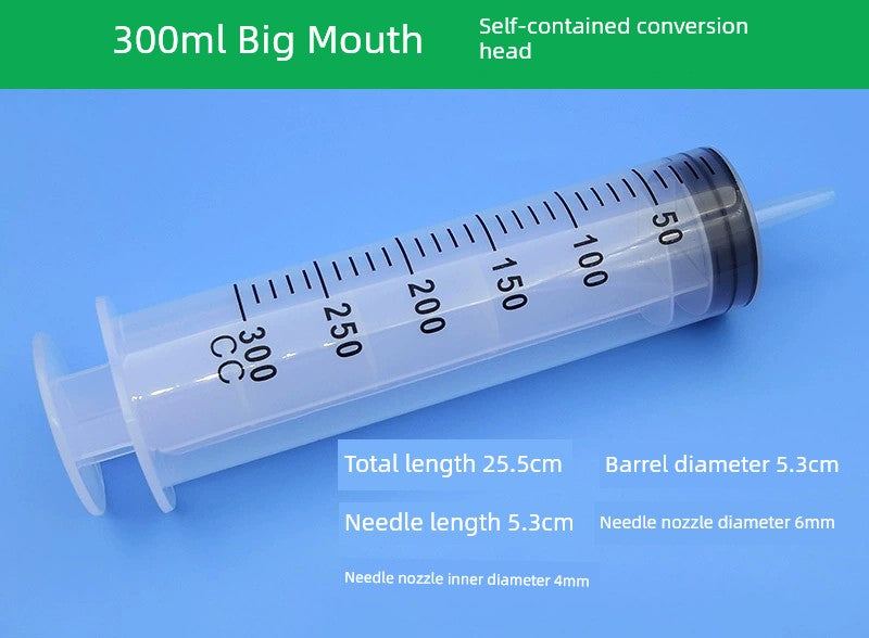 Plastic Syringe Sausage Appliance Large Large Capacity Injection Feeder Dispensing Irrigator Washing Pumping with Hose