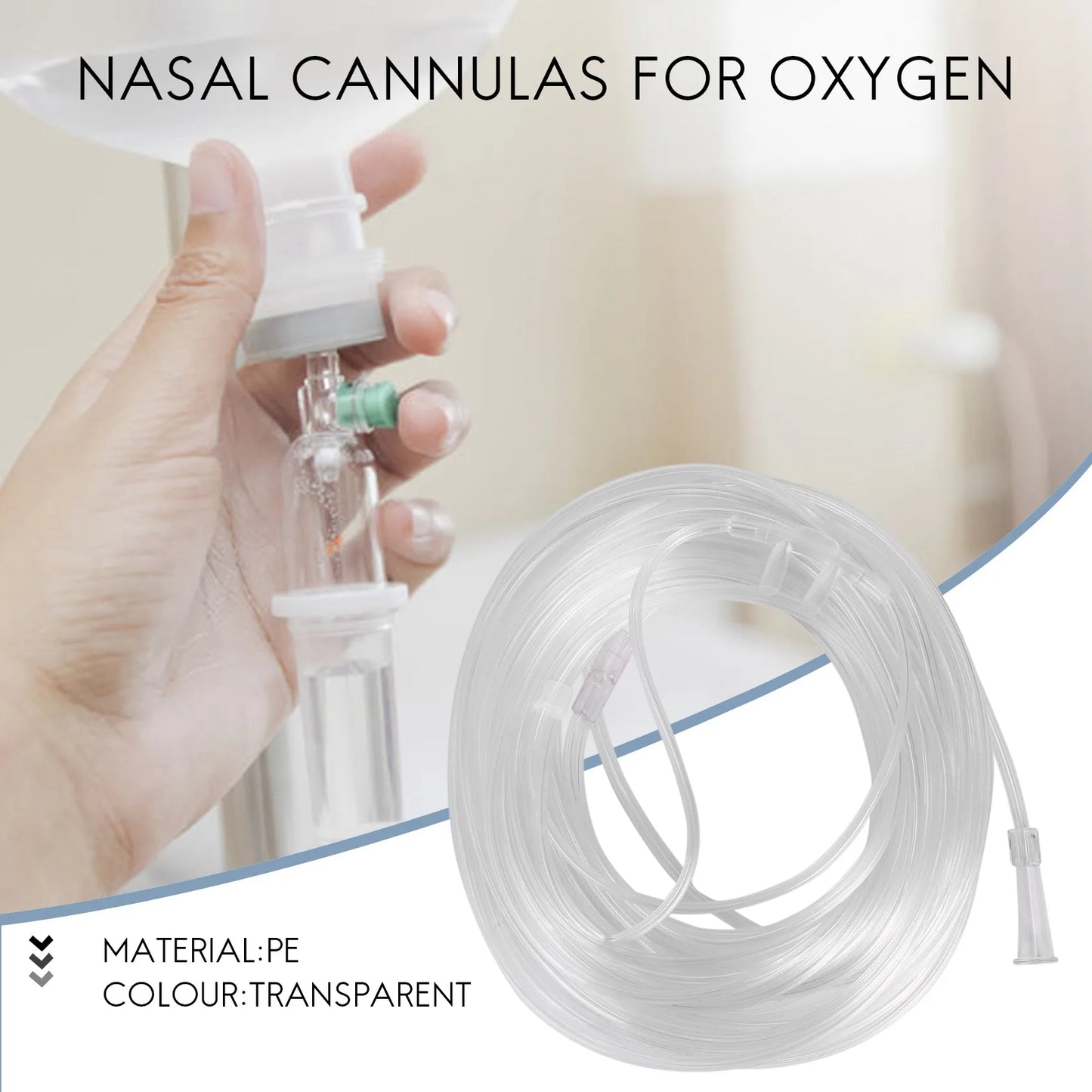 Hot sale 8M Soft Nasal Oxygen Tube Nasal Oxygen Cannula Nasal Tube Suitable for Oxygen Generator