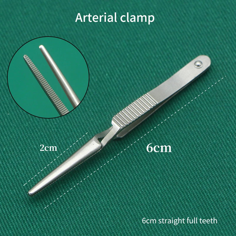 Surgical Experiment Medical Micro Arterial Clamp Venous Clamp Hemostatic Forceps