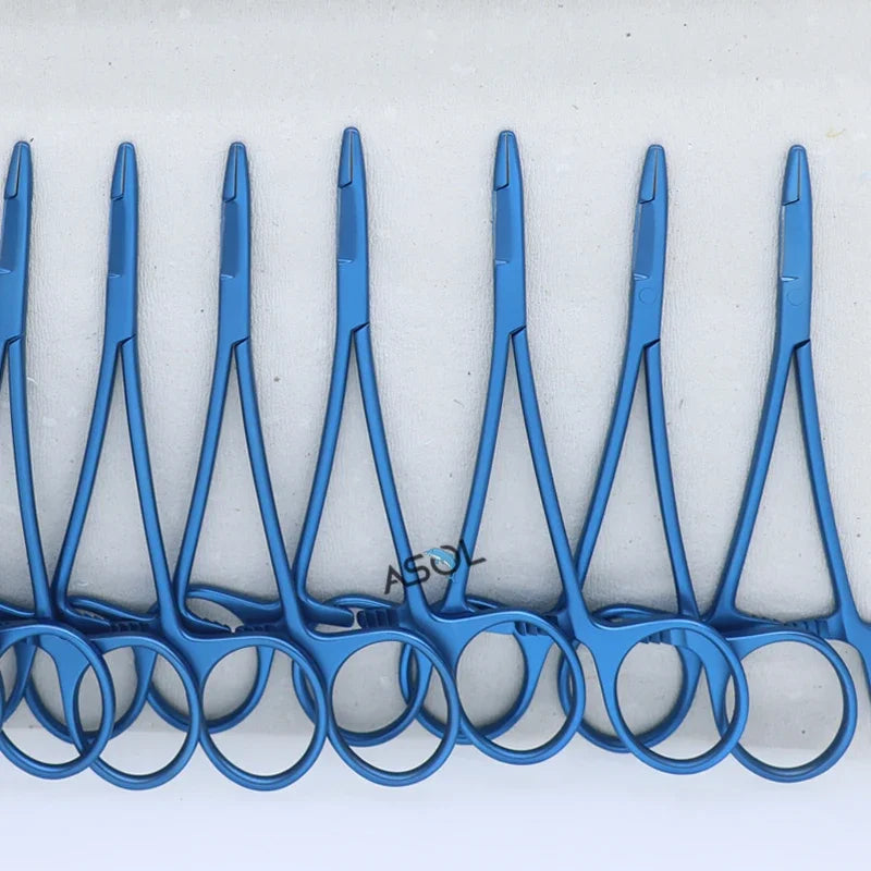 Surgical medical instruments olsen-hegar needle holder combined with suture scissors