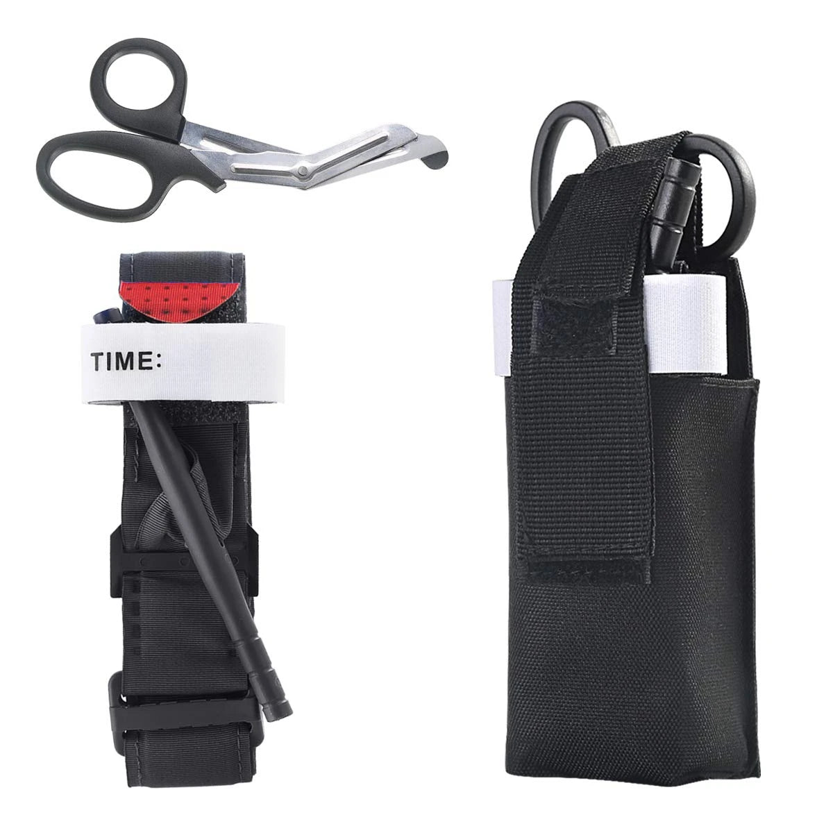 Tactical Medical Kit Molle Tourniquet Pouch with Tourniquet & Shears Outdoor Ifak Pouch Shears Pouch with Tourniquets Scissors