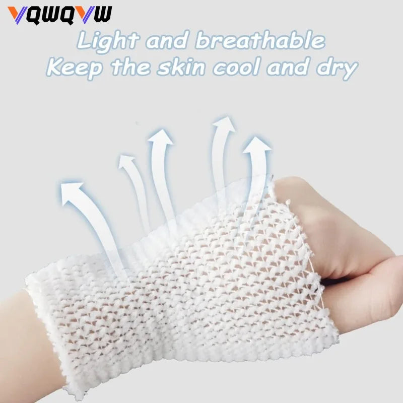 1Roll Net Tubular Bandage Elastic Mesh Wound Dressing Tubing Gauze Breathable Bandage Fix Net Bandage Retainer Stretch Tube