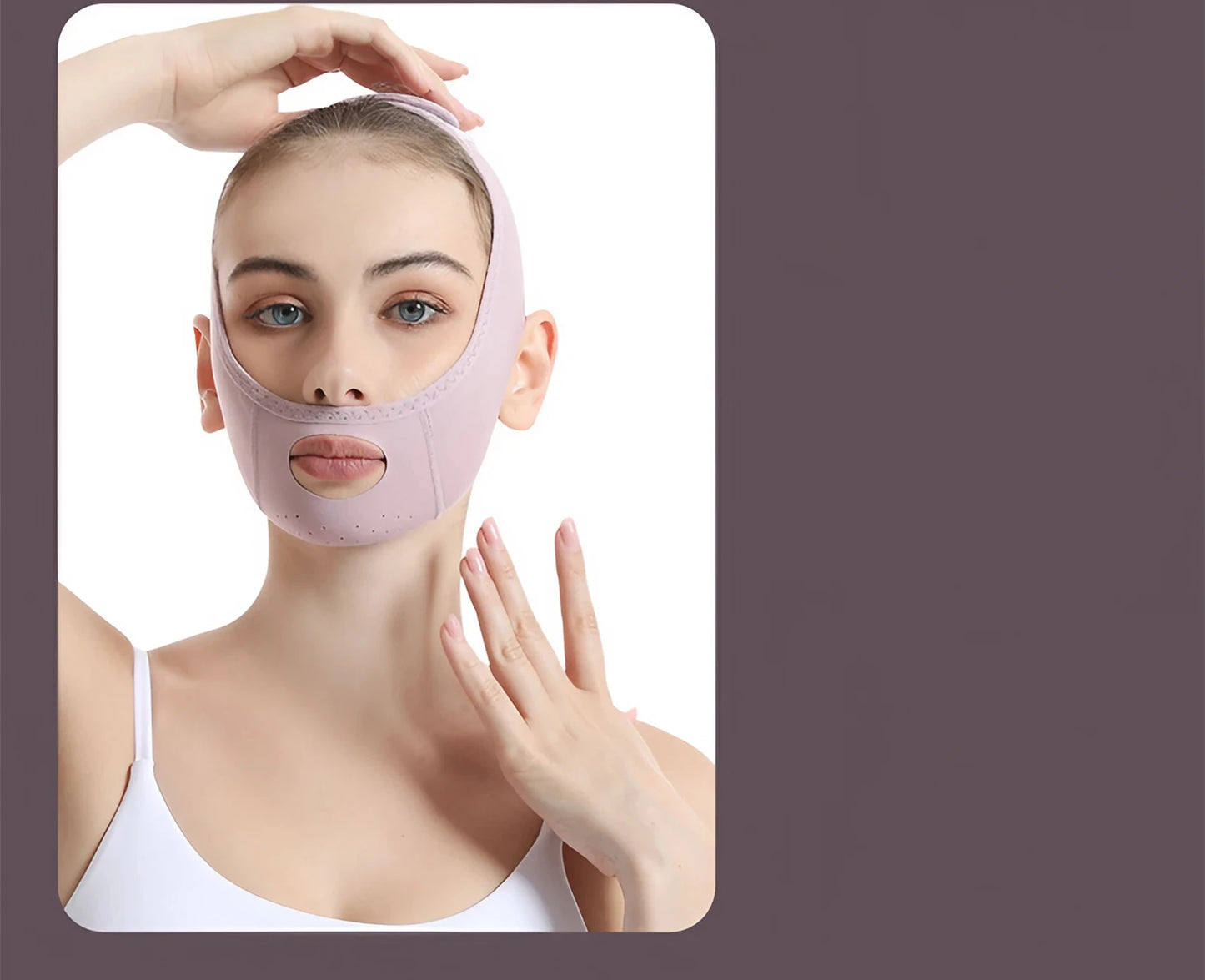 V-Line Face Lifting Tapes Double Chin Remover Reusable Ice Silk Face Lift Mask Facial Slimming Bandage Skin Care Beauty Tool
