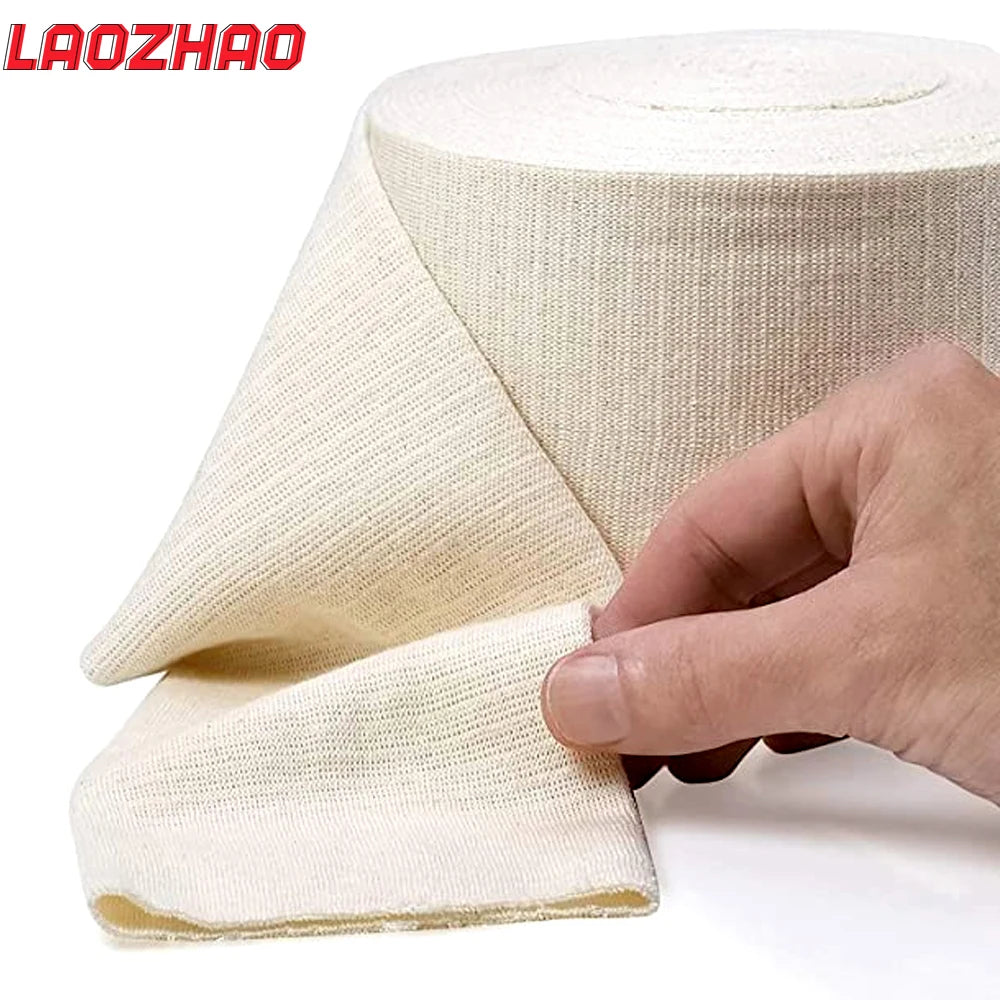 1PCS Cotton Tubular Stockinette Gauze Roll Tubular Arm Stocking Elastic Leg Stockinette Tubing Compression Tube Sleeve Bandage