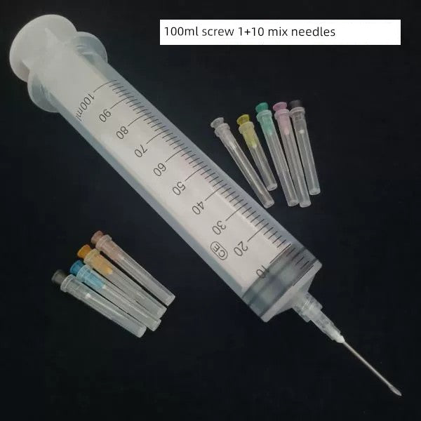 Glue Filling Wallpaper Repair Air Force Drum Corps Empty Gas Syringe Foaming Glue Infuser Mural Syringe Needle Syringe