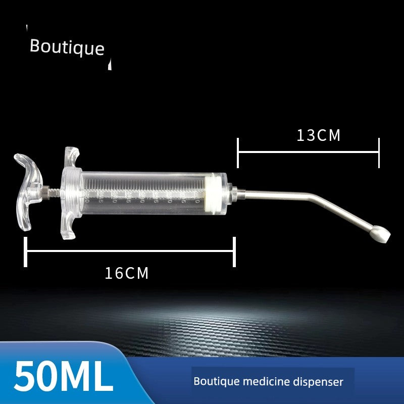 Veterinary Pig, Cattle and Sheep Copper Head Syringe PVC Steel Syringe