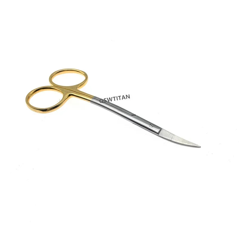 Stainless steel nasal septum scissors wow beak scissors Golden handle plastic surgery scissors Veterinary surgical Instruments