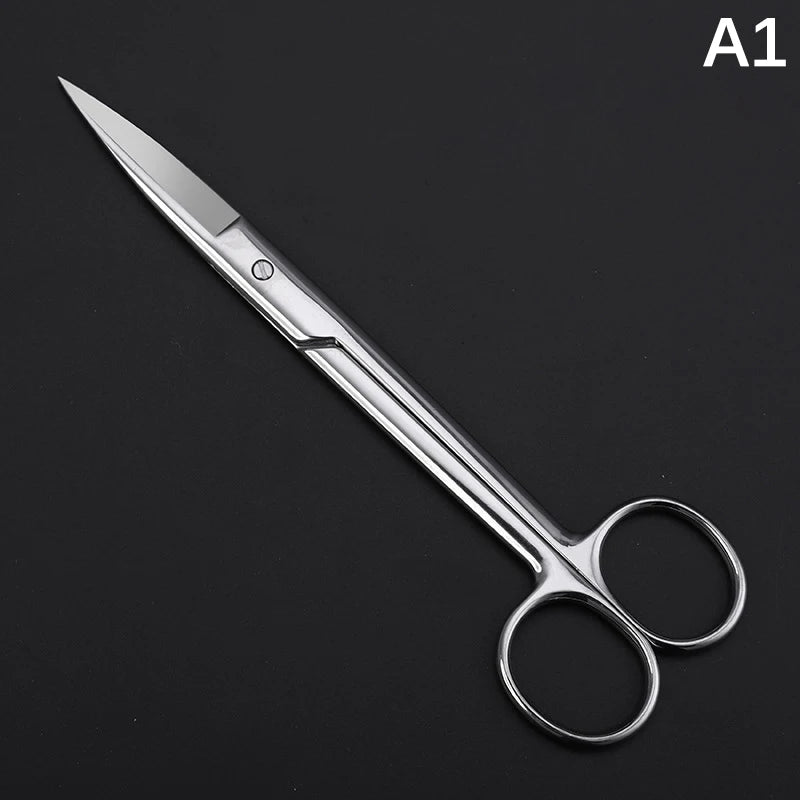 16 cm Animal Veterinary Vet Medical Stainless Steel Surgical Scissors Straight curved Tip Haircut Scissors