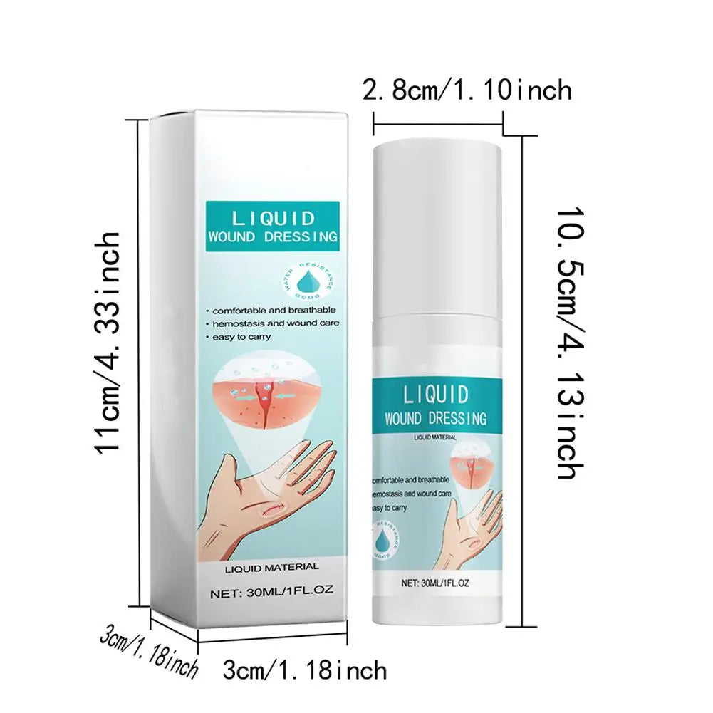 Liquid Bandage Spray Promote Wound Healing Bleeding Bruising Skin Recovery Wound Cleansing Breathable Waterproof Band Aid Spray