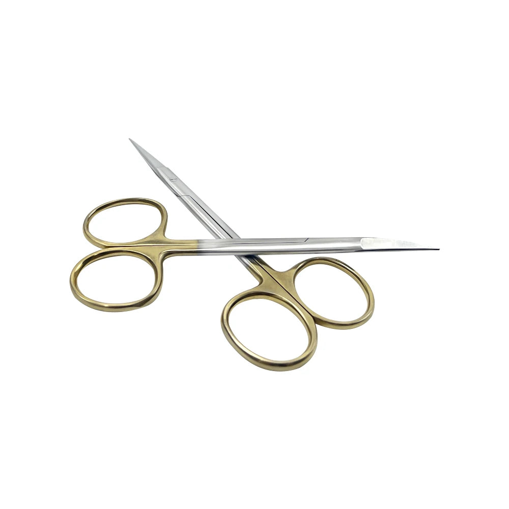 1Pcs Dental Surgical Scissors Stainless Steel Needle Holder Pliers Straight/Curved Tip Head Scissors Forceps Medical Tools