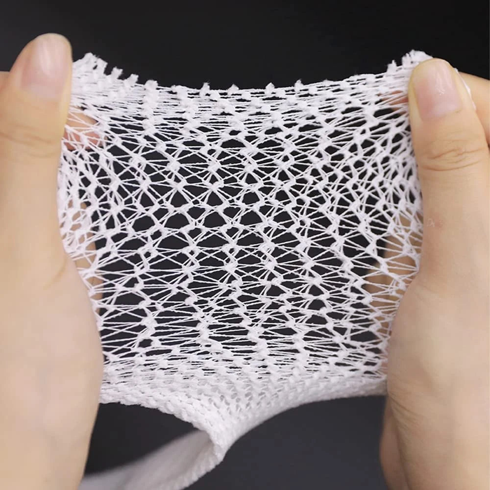 1 Roll Net Tubular Bandages Elastic Mesh Wound Dressing Tubing Gauze Breathable Fix Net Bandages Retainer Stretch Tube Bandages
