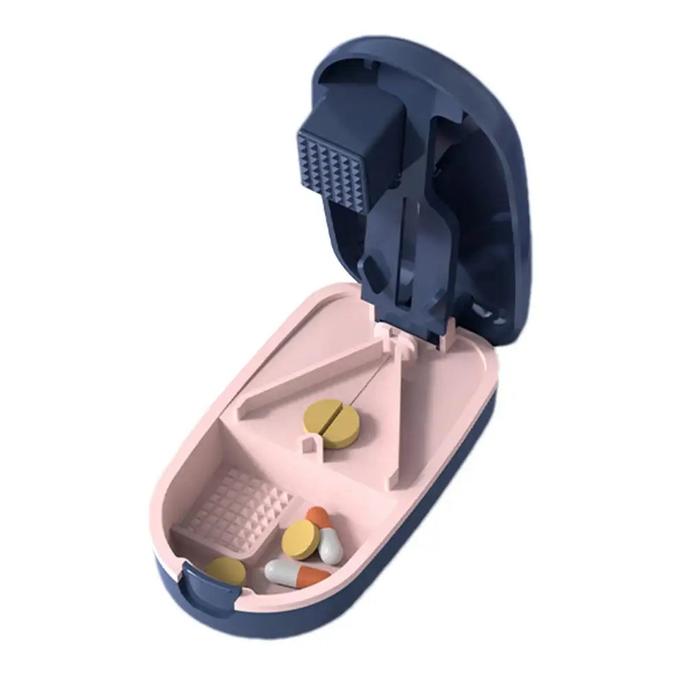 Portable Medicine Cutter Precise Medicine Cutting Scissors Medicine Splitter Tablet Splitting Home Travel Portable Medicine Box