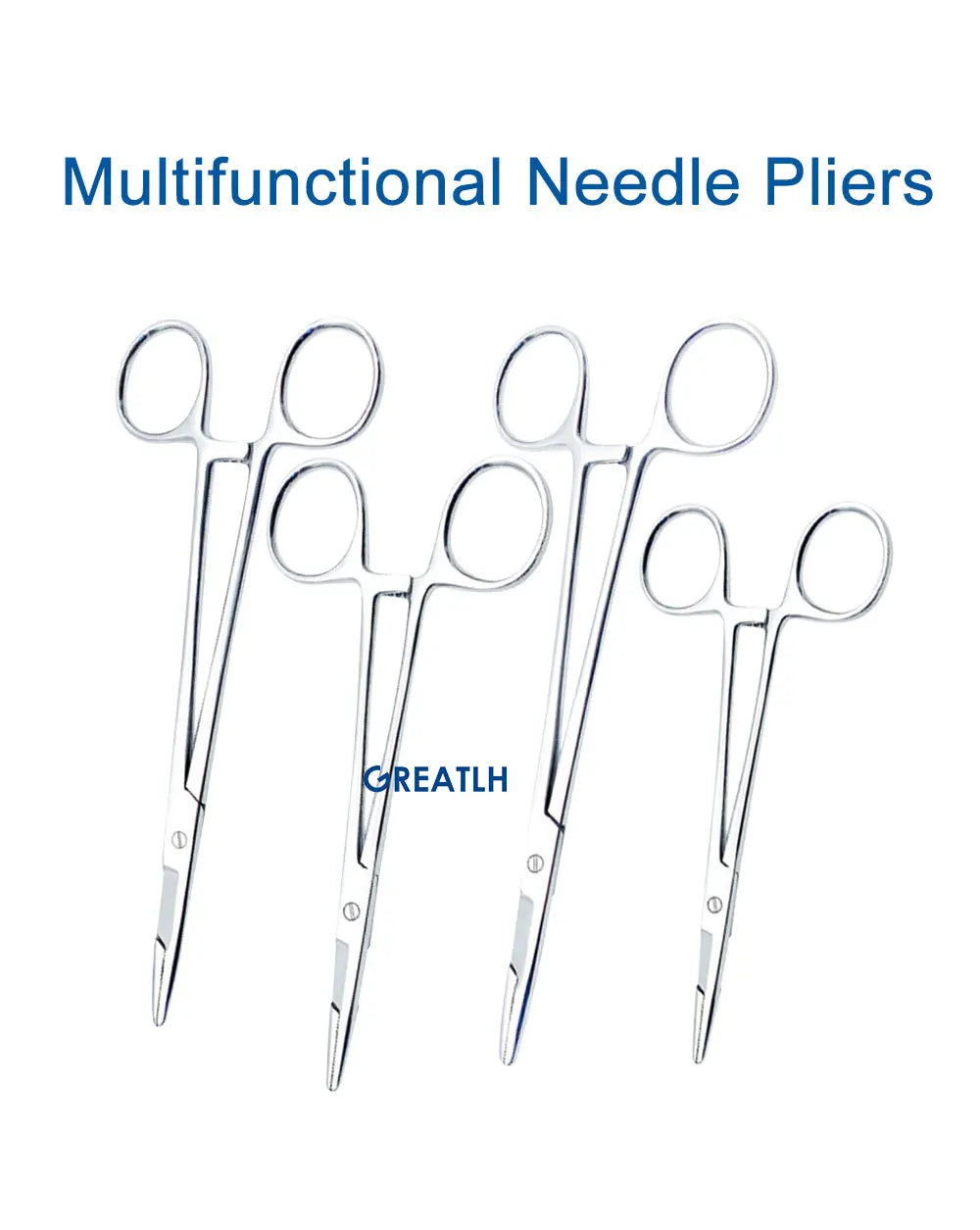 Stainless Steel Needle Holder Medical Multifunctional Needle Pliers with Scissors Dental Instrument Dental Materials
