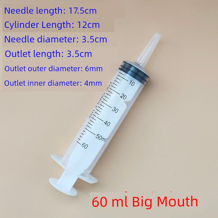 Large Mouth Large Capacity Syringe Syringe Syringe Flusher Feeder Nasal Feeding Enema Perfusion Liquid Food Booster 20