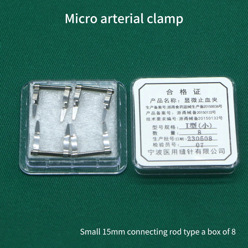 Surgical Experiment Medical Micro Arterial Clamp Venous Clamp Hemostatic Forceps