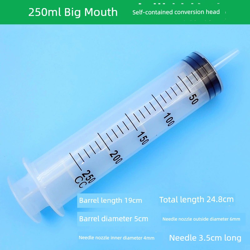 Plastic Syringe Sausage Appliance Large Large Capacity Injection Feeder Dispensing Irrigator Washing Pumping with Hose