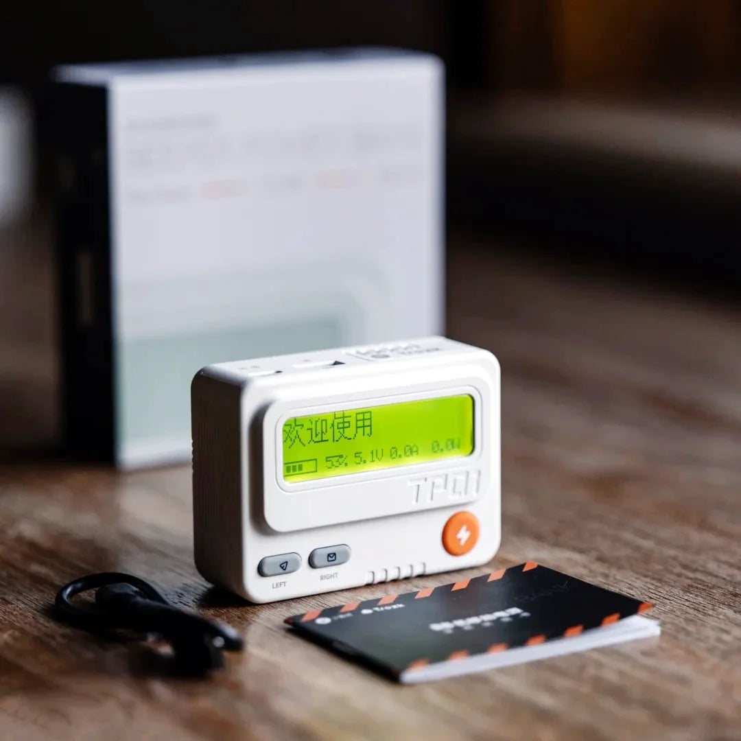 TROZKBB Beeper Mobile Power Bank 10000mah Retro BP Machine Design PD30W Fast Charging Power Supply Star Moon White