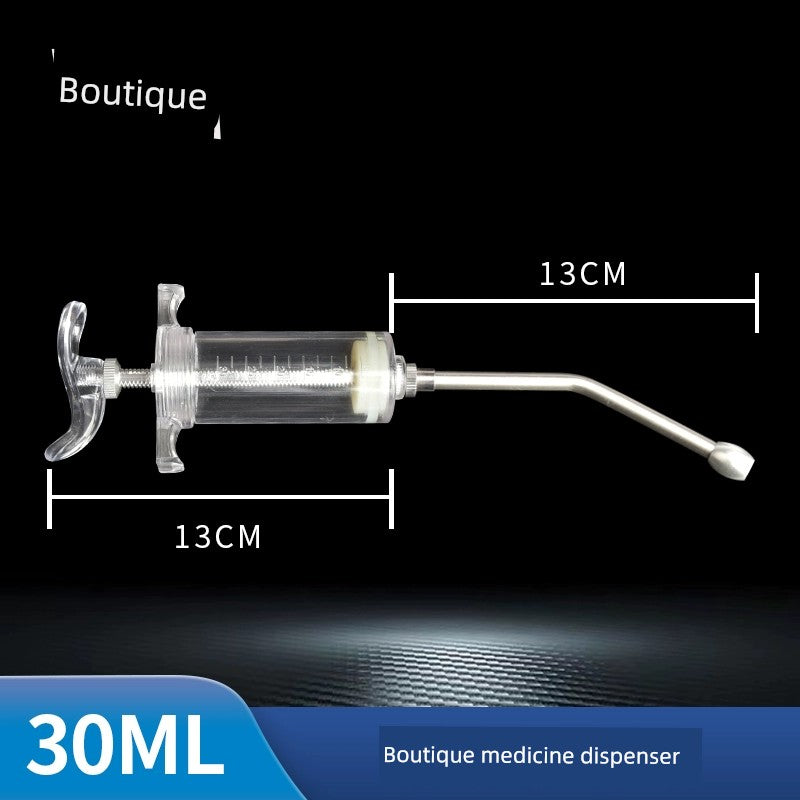 Veterinary Pig, Cattle and Sheep Copper Head Syringe PVC Steel Syringe
