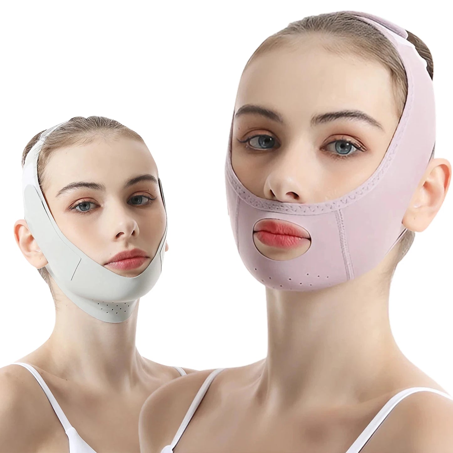 V-Line Face Lifting Tapes Double Chin Remover Reusable Ice Silk Face Lift Mask Facial Slimming Bandage Skin Care Beauty Tool