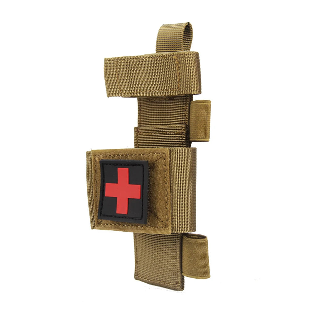 Molle Tactical Medical Scissor Pouch Tourniquet Holder EDC Waist Pack Hunting Military Accessory Flashlight Storage Holster Bag