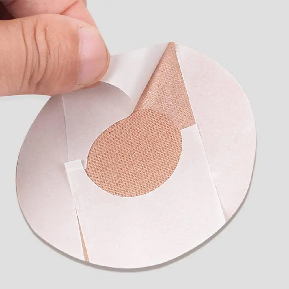 Instant Dynamic Blood Glucose Meter Sensor Universal Breathable Waterproof Fixing Sticker Round Skin Color 50 Pieces