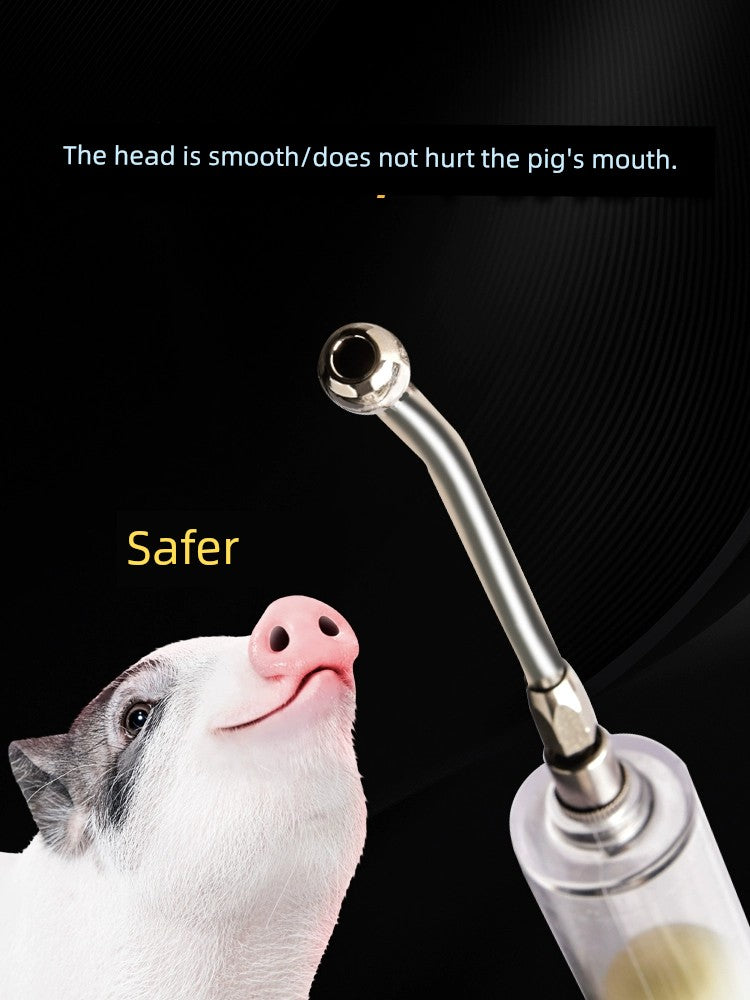 Veterinary Pig, Cattle and Sheep Copper Head Syringe PVC Steel Syringe