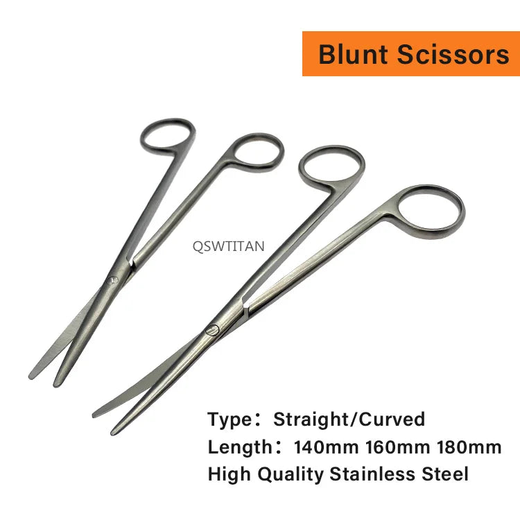 Surgical Blunt scissors Operating Nasal Department scissors 1 pc Stainless steel Veterinary Surgical Instruments