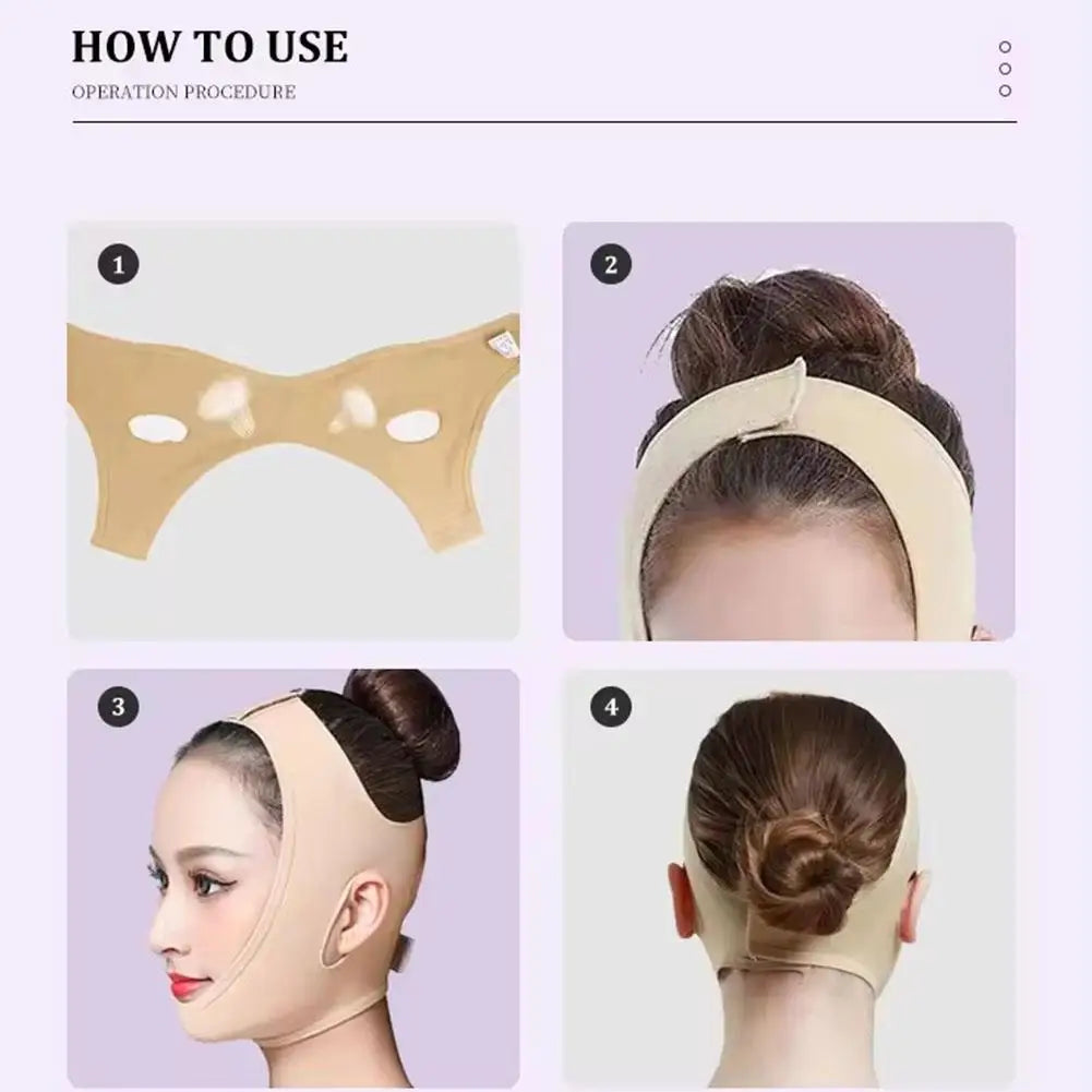 Elastic Face Bandage Slimming Tapes V Line Shaper Chin Cheek Face Lift Devices Jawline Facial Massager Wrinkle Women Beauty Care