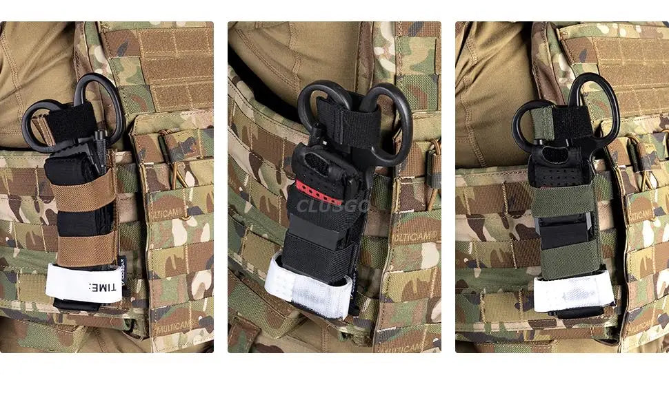Tactical Medical Kit Molle Tourniquet Pouch with Tourniquet & Shears Outdoor Ifak Pouch Shears Pouch with Tourniquets Scissors